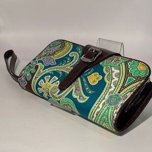 1366 Sigerson Morrison Vintage Paisley Clutch Wristlet Wallet Purse New
